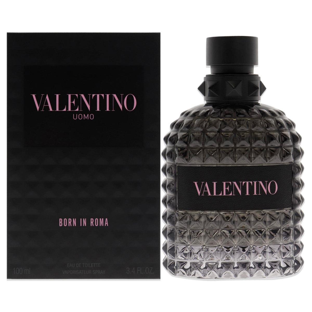 Valentino Uomo Born in Roma bottle front view, ideal for all-day wear