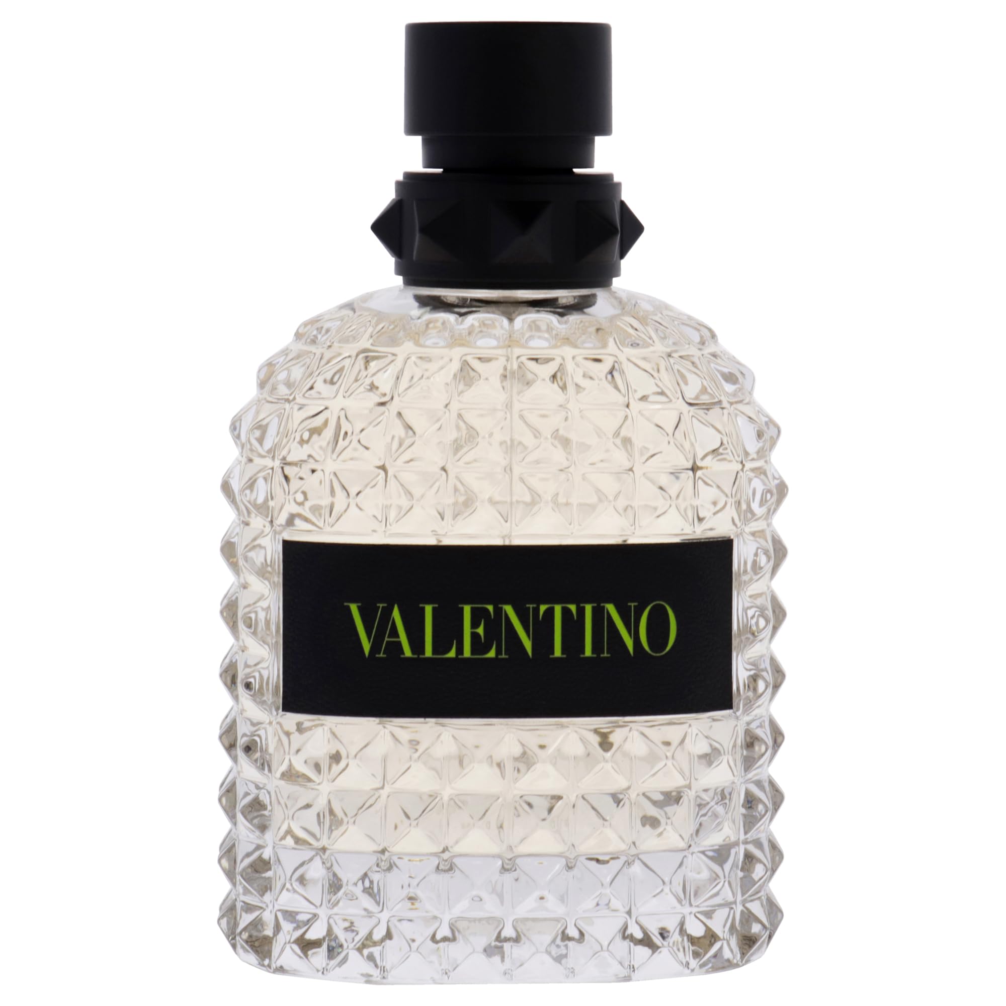 Valentino Uomo Yellow Dream cap close-up emphasizes luxury design and lasting scent impression