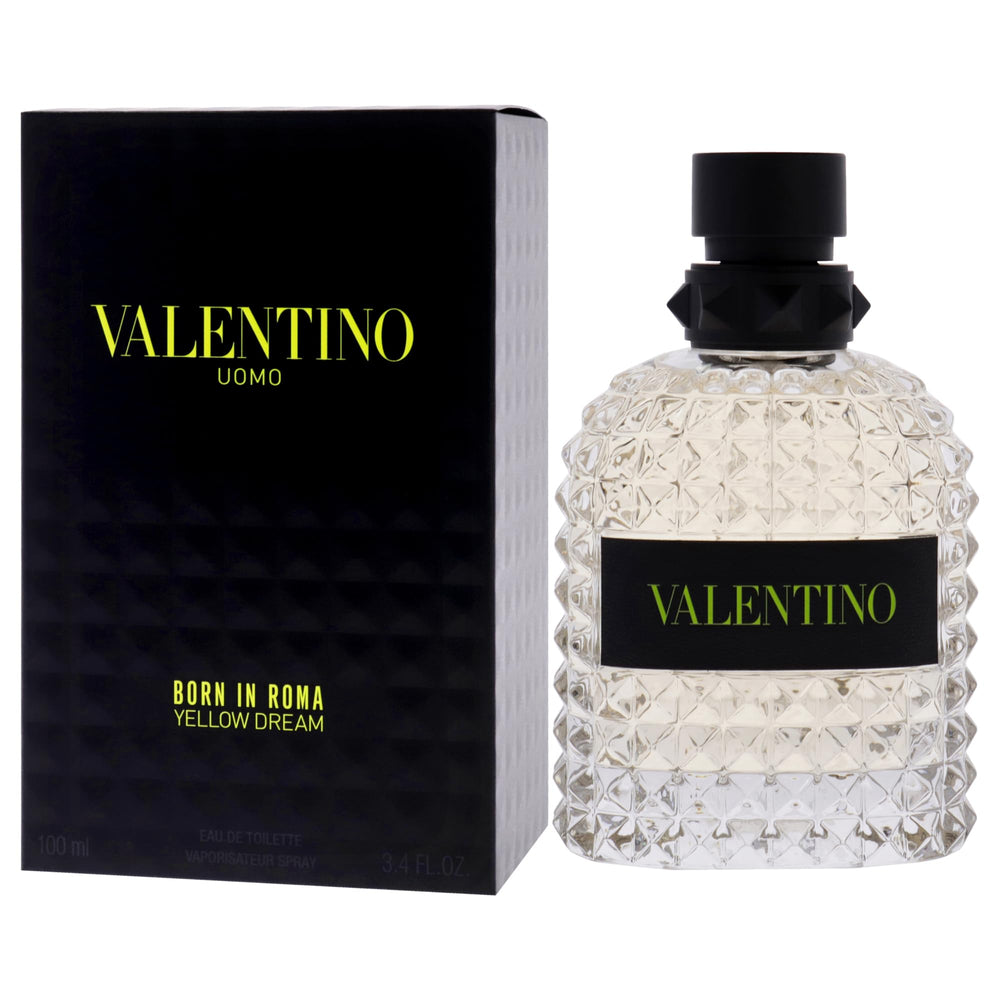 Valentino Uomo Yellow Dream packaging showcases premium presentation for gifting