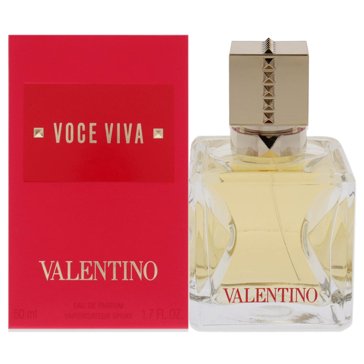 Valentino Voce Viva bottle closeup highlighting vibrant pink glass for daily elegance