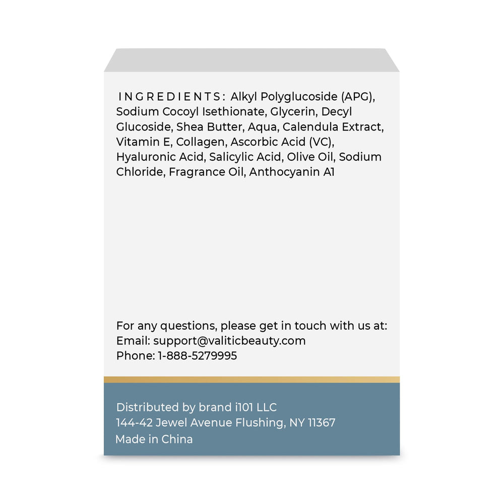 VALITIC travel ready packaging demonstrates on the go cleanse option.