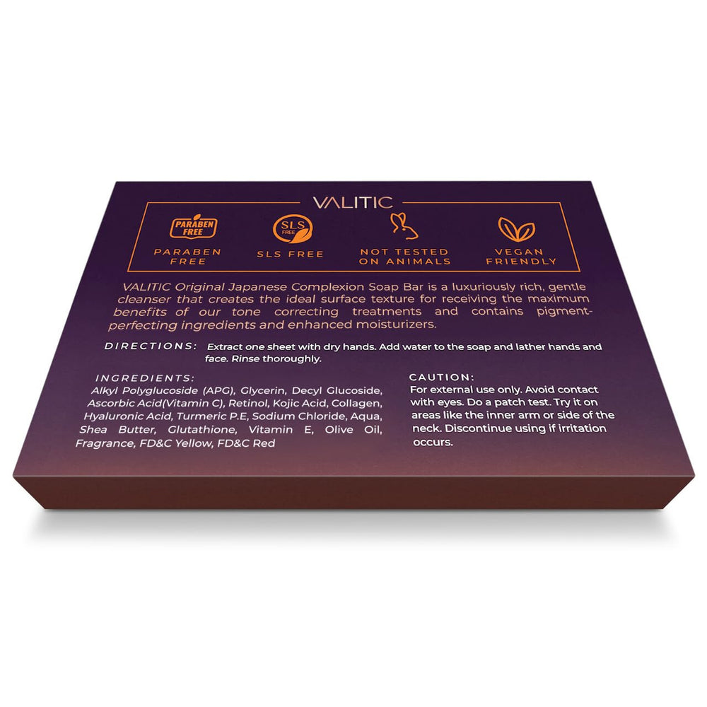 Valitic vitamin C glow hints at potential brightening and refreshment benefits.