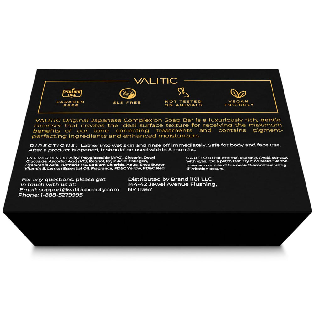 VALITIC two-pack with holder shown on bathroom shelf for easy routine.