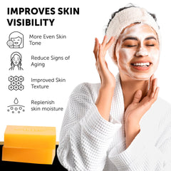 VALITIC Vitamin C and Hyaluronic acid texture close-up suggests hydration.