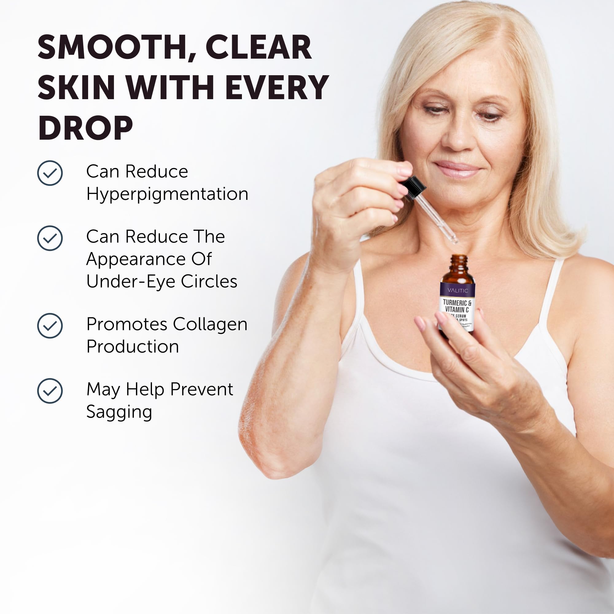 VALITIC Vitamin C Serum with kojic acid notes improved texture