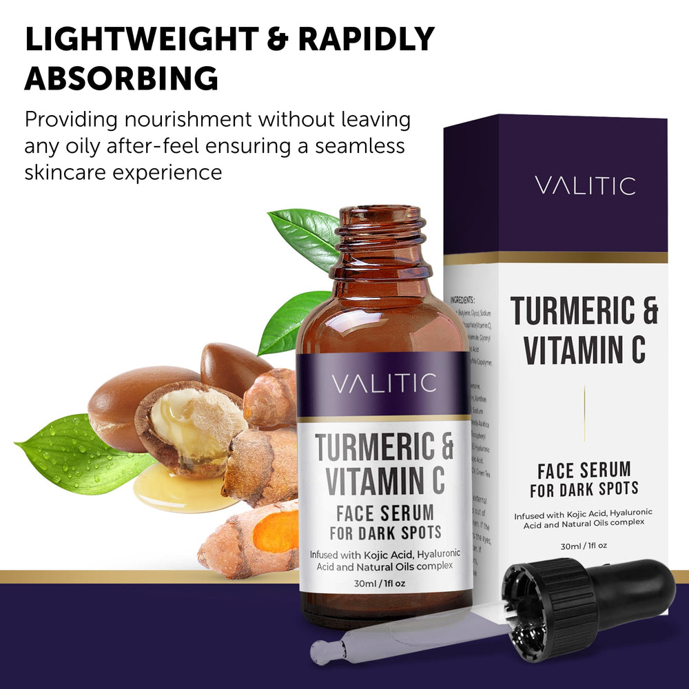 VALITIC Vitamin C Serum applied for a non greasy finish
