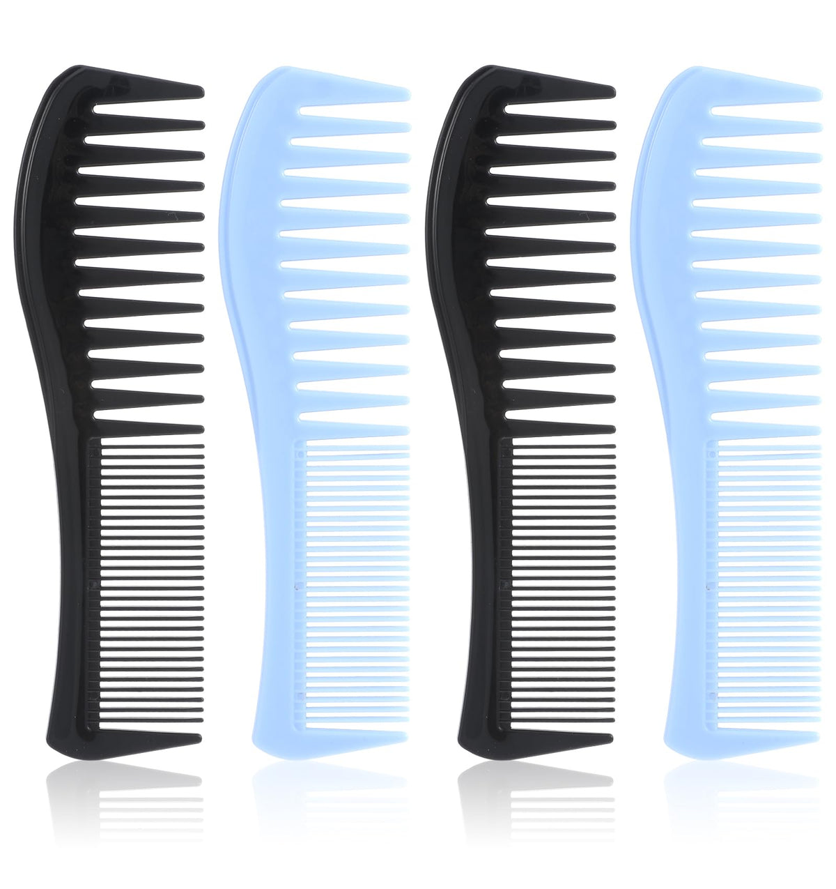 ValueBargain 4pcs boys combs with wide-tooth for gentle detangling and styling