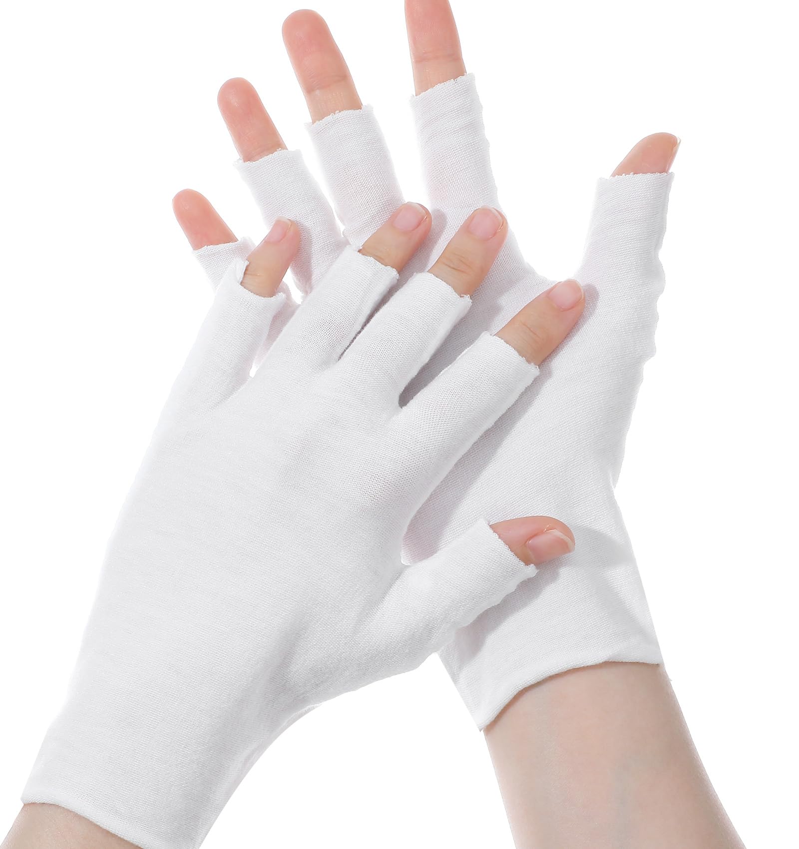 ValueBargain guantes eccema algodón dedos abiertos, alivio práctico para piel sensible.