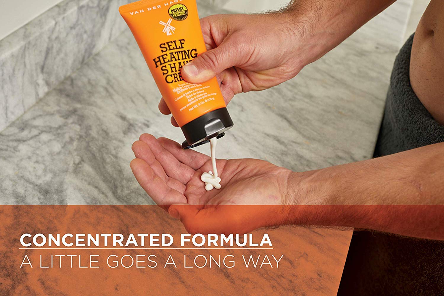 Van Der Hagen Self-Heating Shave Cream opens pores and softens stubble quickly.