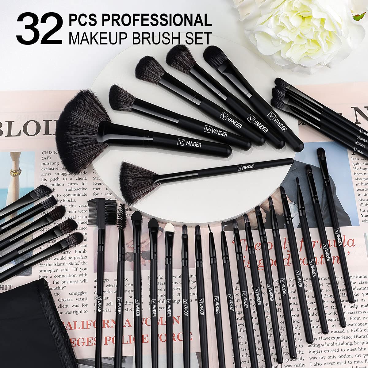 Vander brushes are easy to clean with quick rinse after makeup application.