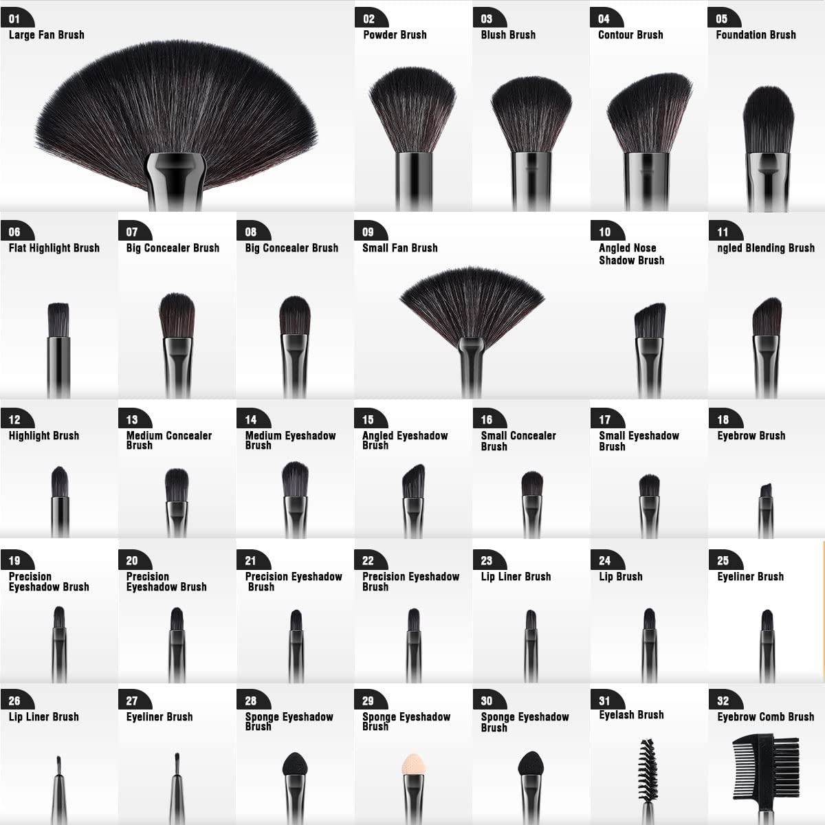 Vander bristles close-up showing ultra-soft synthetic fibers for smooth application.