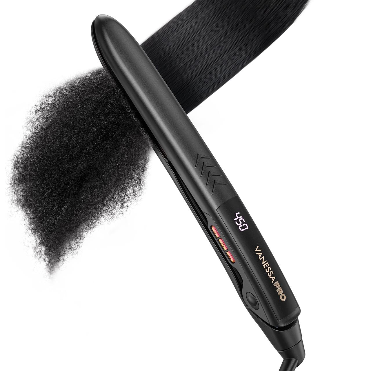 Vanessa Pro Flat Iron with titanium plate for faster straightening and shine