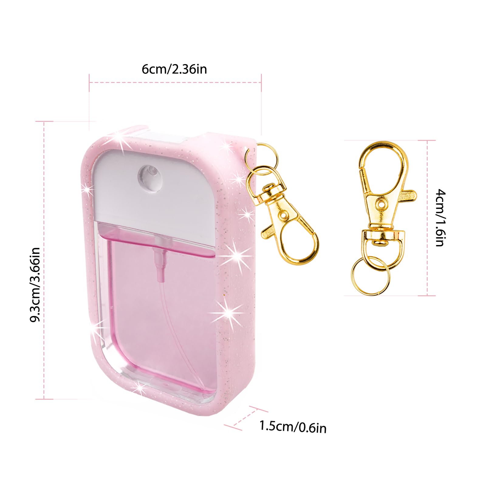 Vanest compact silicone case keeps your 1 oz sanitizer within reach.
