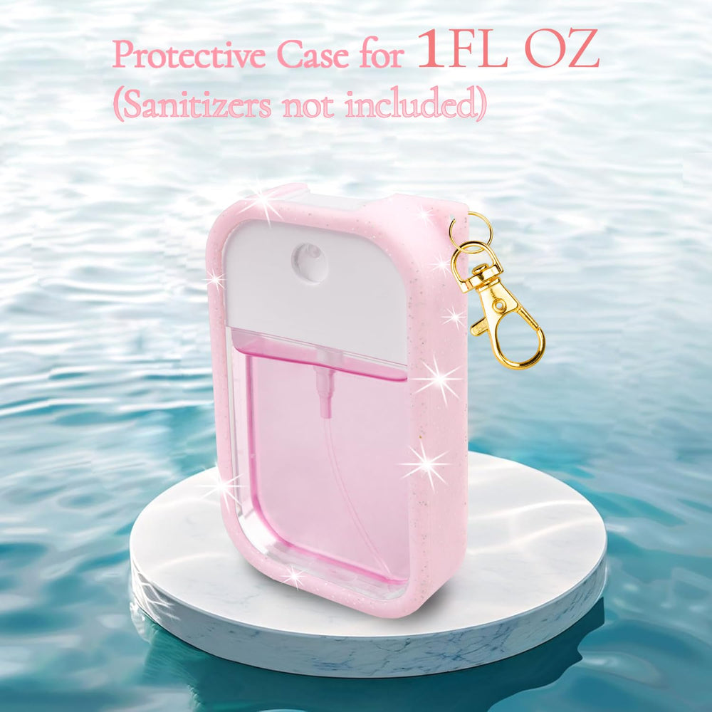 Vanest silicone case with 360-degree rotating keychain demonstrates portable Touchland compatibility.