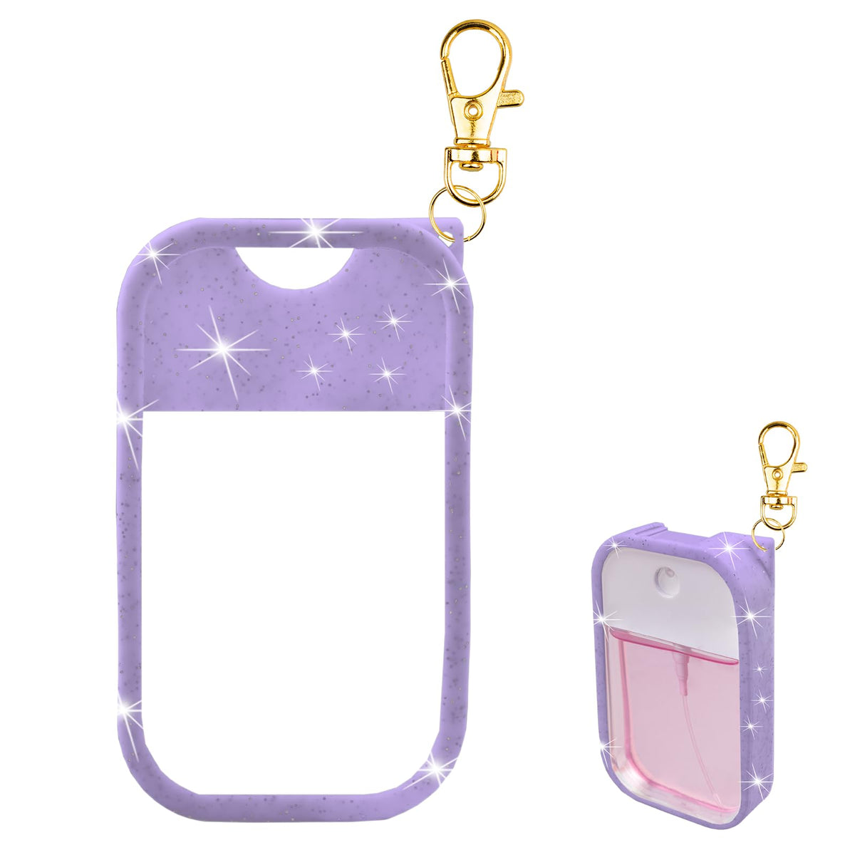 VANEST Touchland case glitter sequin purple closeup showing protective stylish fit