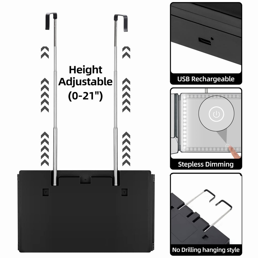 Vanexiss telescoping hooks offer flexible tool access during routines.