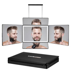 Vanexiss-rechargeable-5way-mirror-door-light shows even lighting for precise haircuts