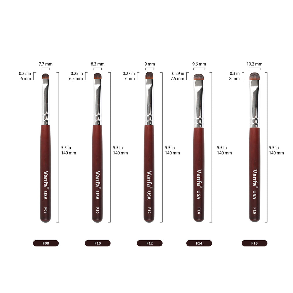 Vanfa nail art brush for cleanup, detail, and precise styling.