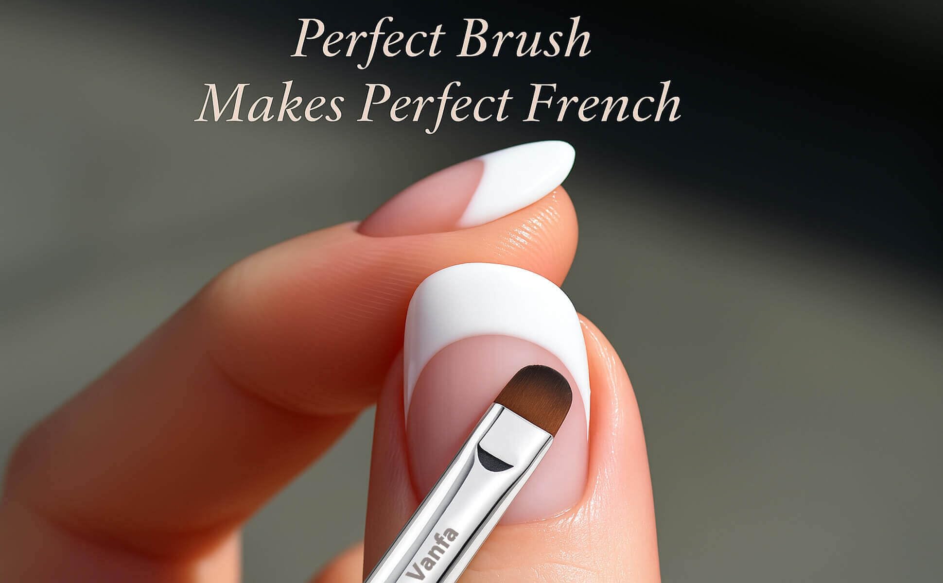 Vanfa nail art brush features soft hair for durable, delicate polish control.