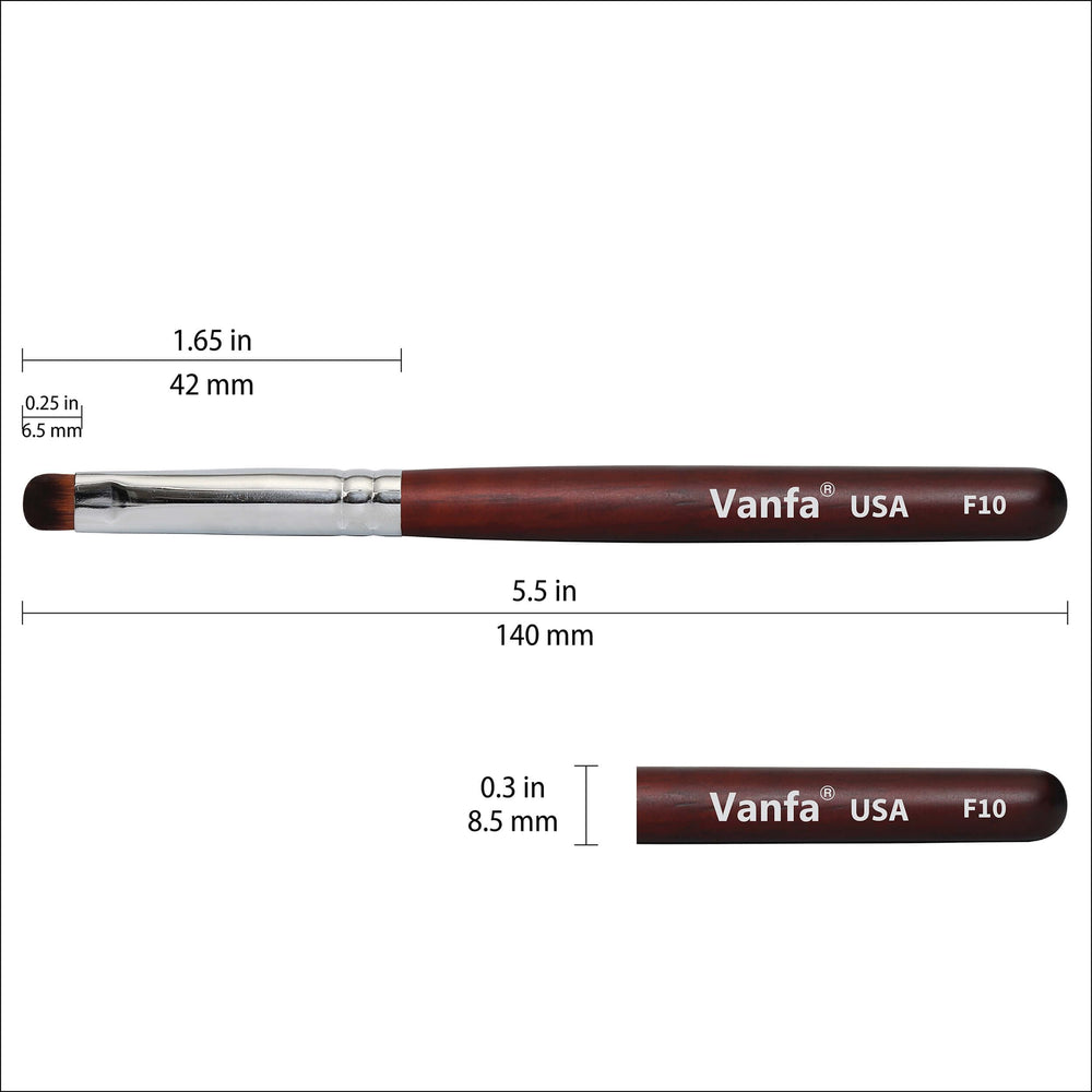 Vanfa nail art brush ideal for French tips and bold patterns.