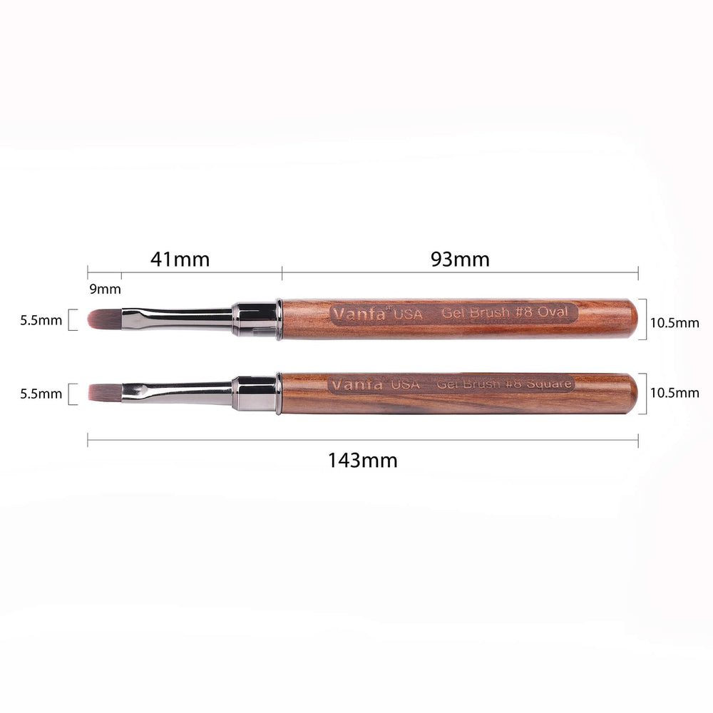 Vanfa polygel nail brush application: supports builder gel and polygel with precision.