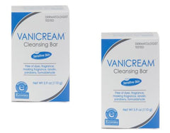 Vanicream cleansing bar unscented pack front shows fragrance-free daily cleanse.
