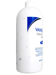 Vanicream Free & Clear liquid cleanser label closeup, fragrance-free for sensitive skin.