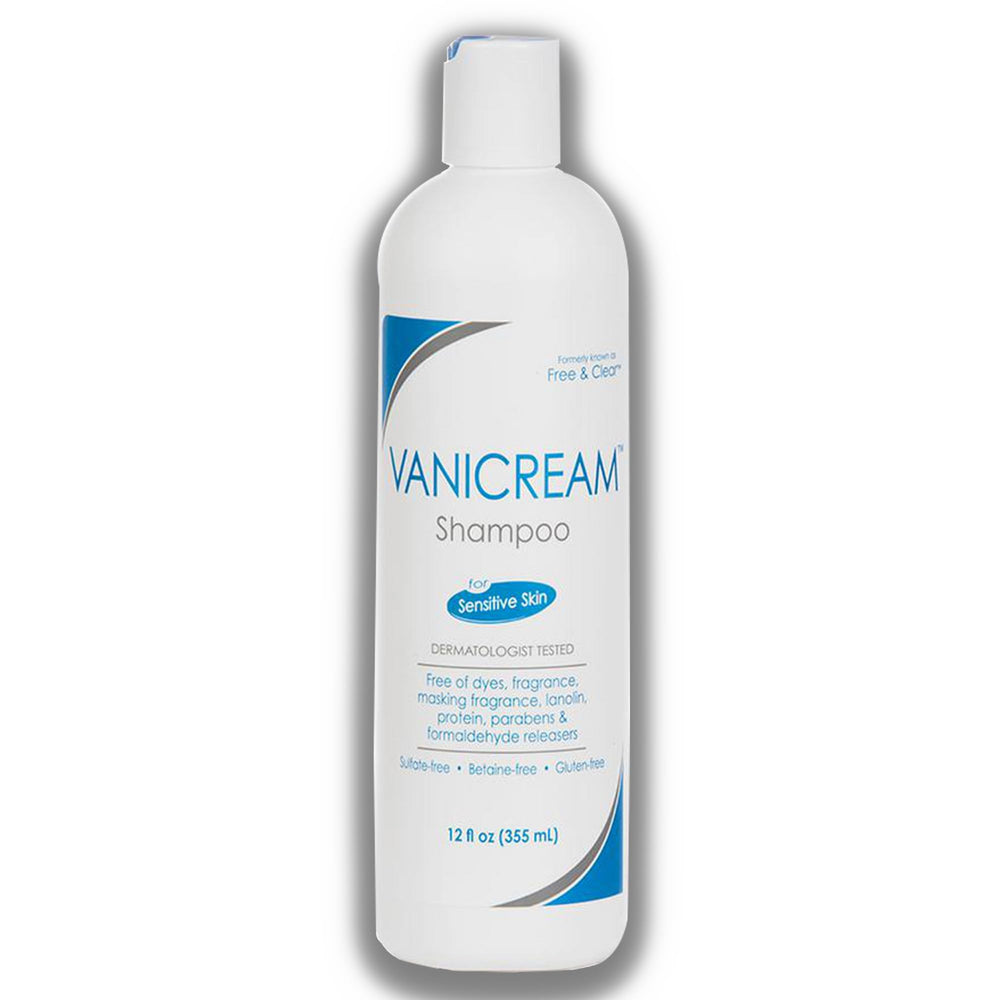 Vanicream gentle body wash bottle side view, pH-balanced for everyday use.