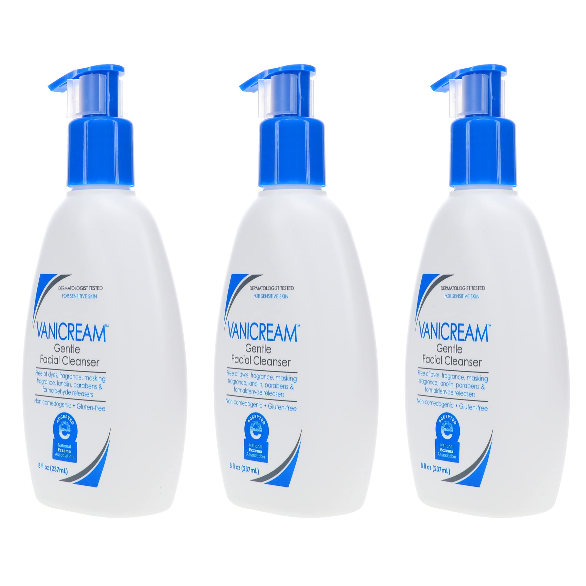 Vanicream cleanser close-up illustrating rich, gentle lather for sensitive skin.