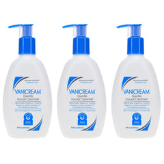 Vanicream Gentle Facial Cleanser bottle shows unscented formula for sensitive skin.