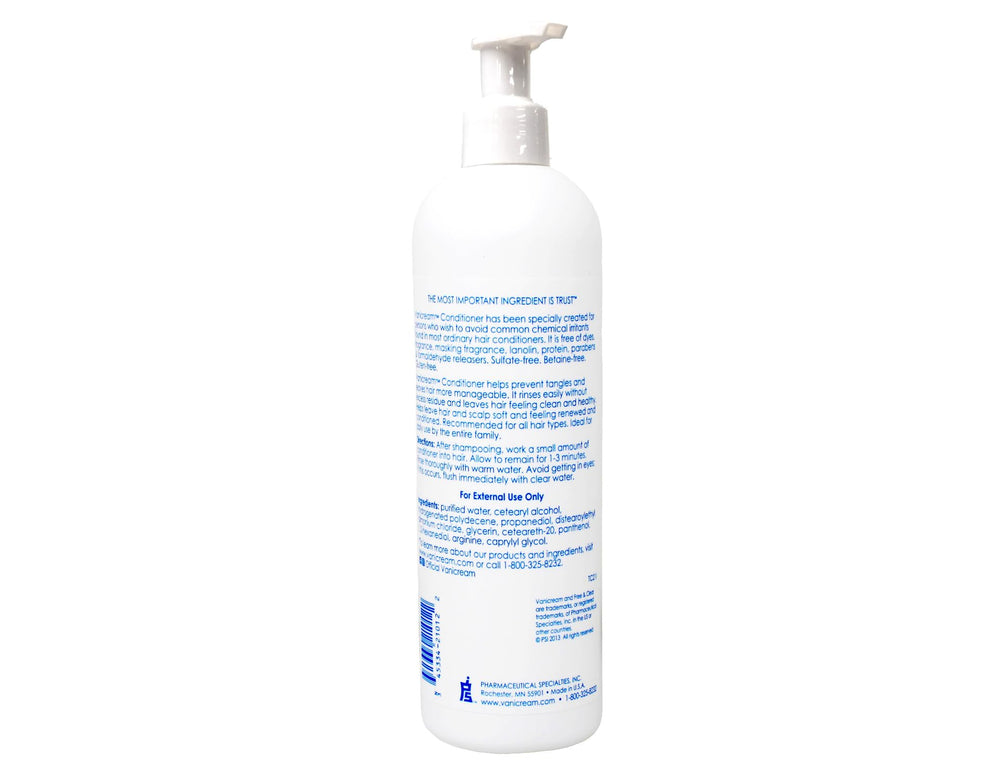 Vanicream haircare application shot demonstrates easy routine.