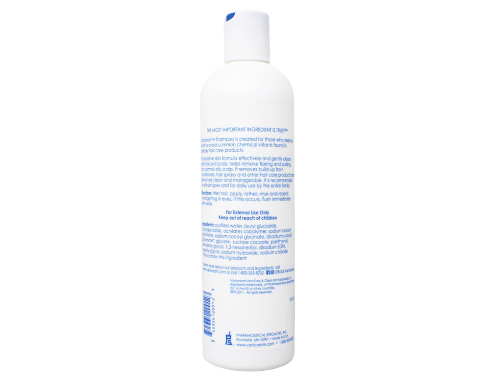 Vanicream label close-up showing dermatologist-tested formula.