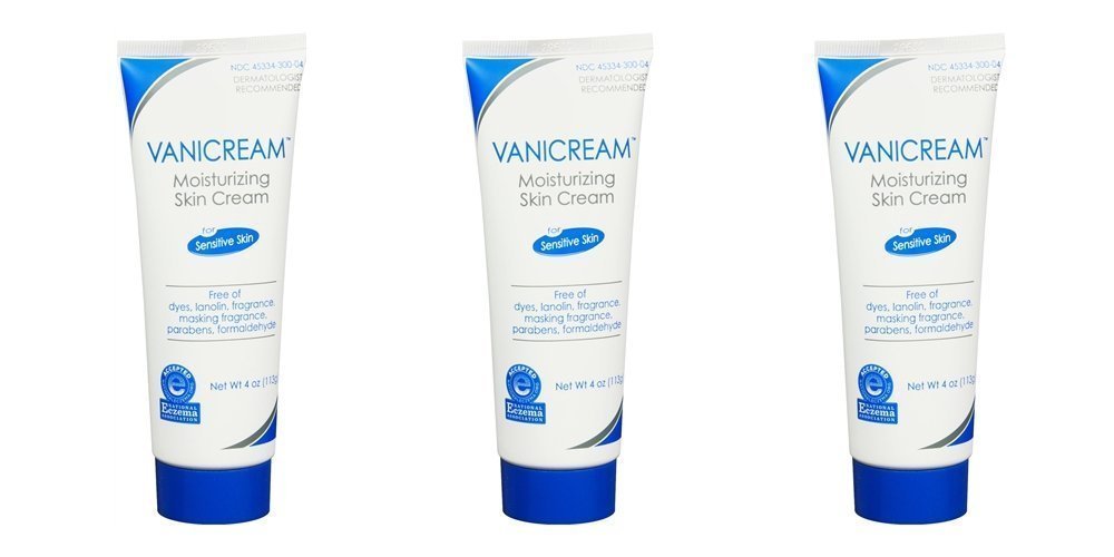 Vanicream moisturizing skin cream bottle front for sensitive skin relief