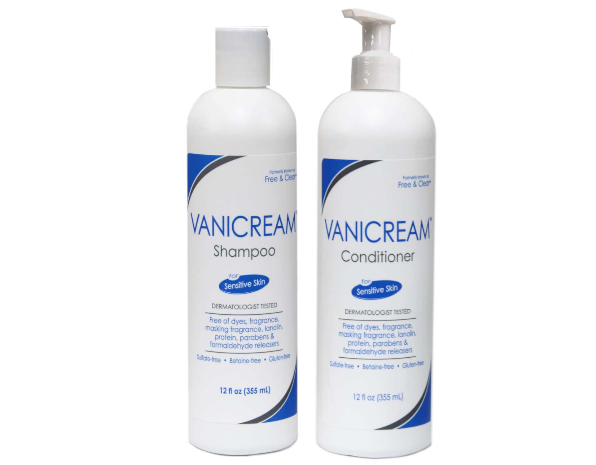 Vanicream Shampoo 12oz bottle for gentle cleansing.