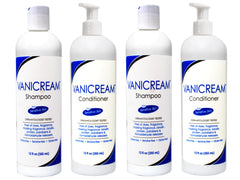 Vanicream shampoo set bottles front showcasing gentle care for sensitive skin.