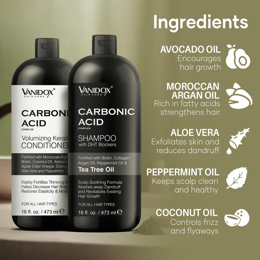 VANIDOX argan oil coconut oil blend image highlighting nourishing ingredients.