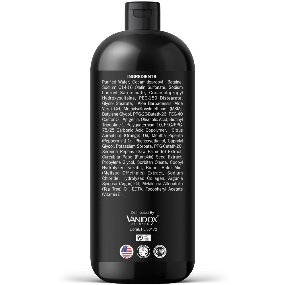 VANIDOX volume-boost hair shot shows fuller-looking style.