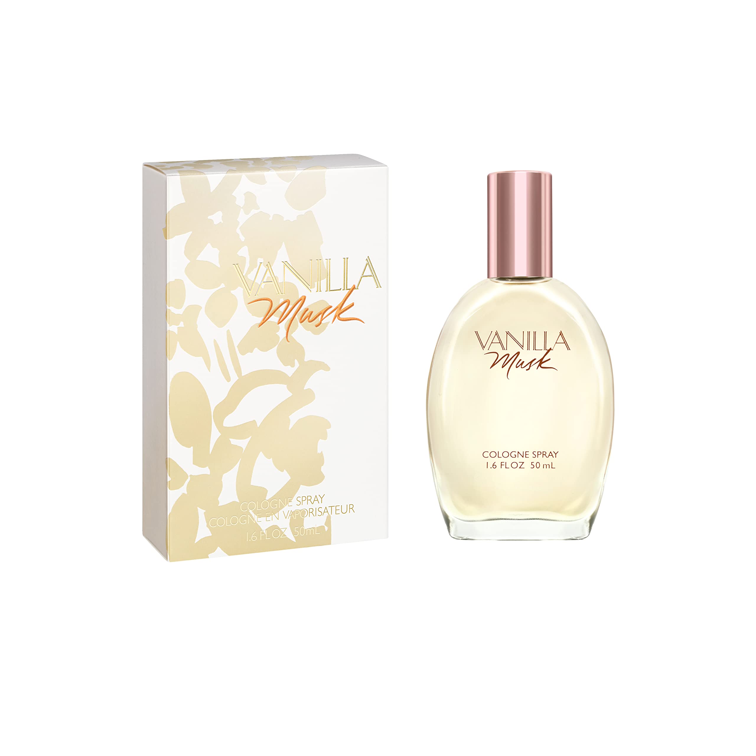 Vanilla Musk portable bottle hand-held shot, purse-friendly for travel spritzes.