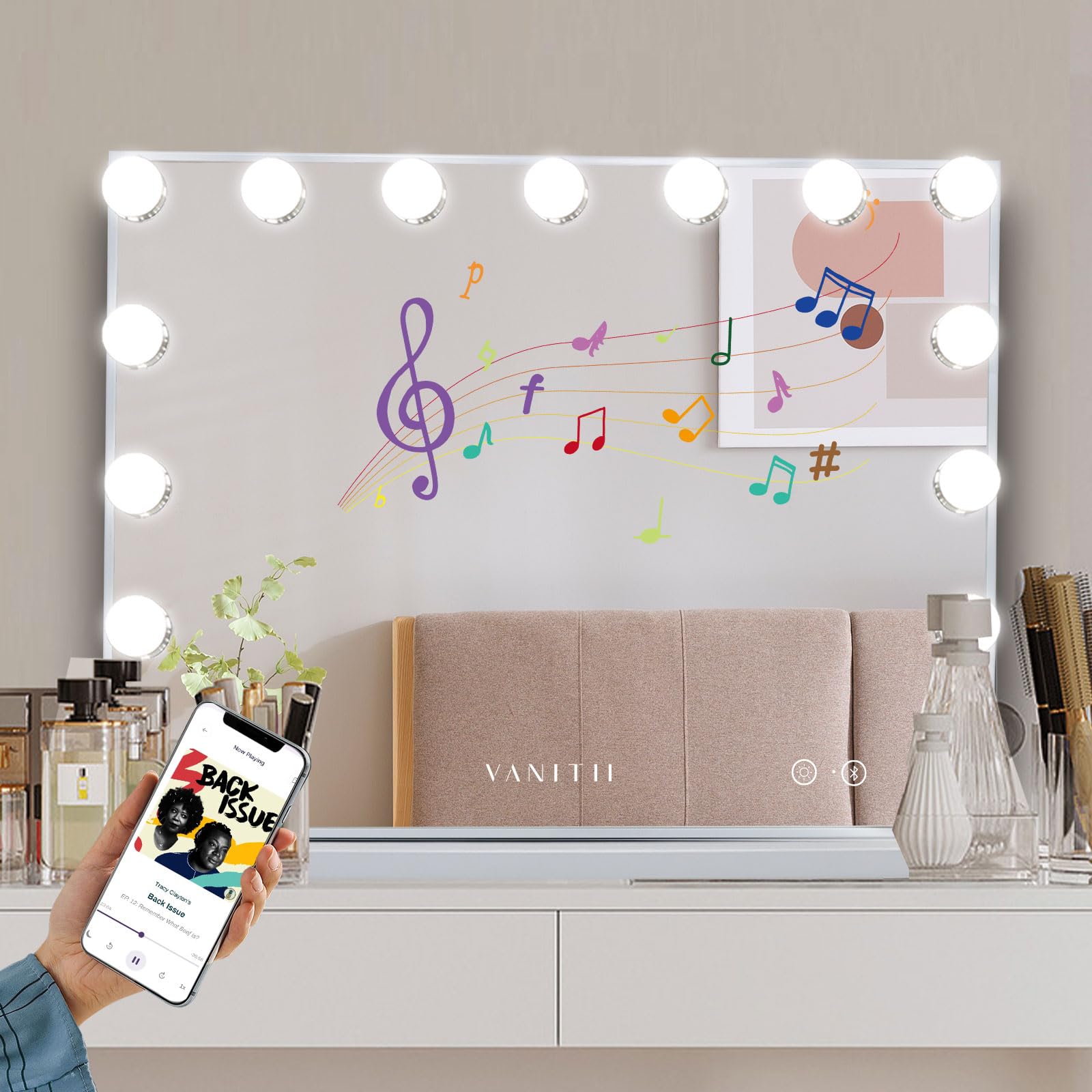 VANITII GLOBAL vanity mirror bedroom dressing area enhancing morning ritual.
