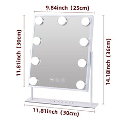 VANITII vanity mirror shows 3-color lights for natural makeup tones