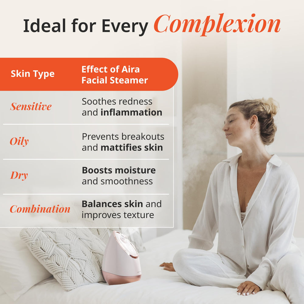 Vanity Planet Aira Rose Gold spa-at-home steam experience