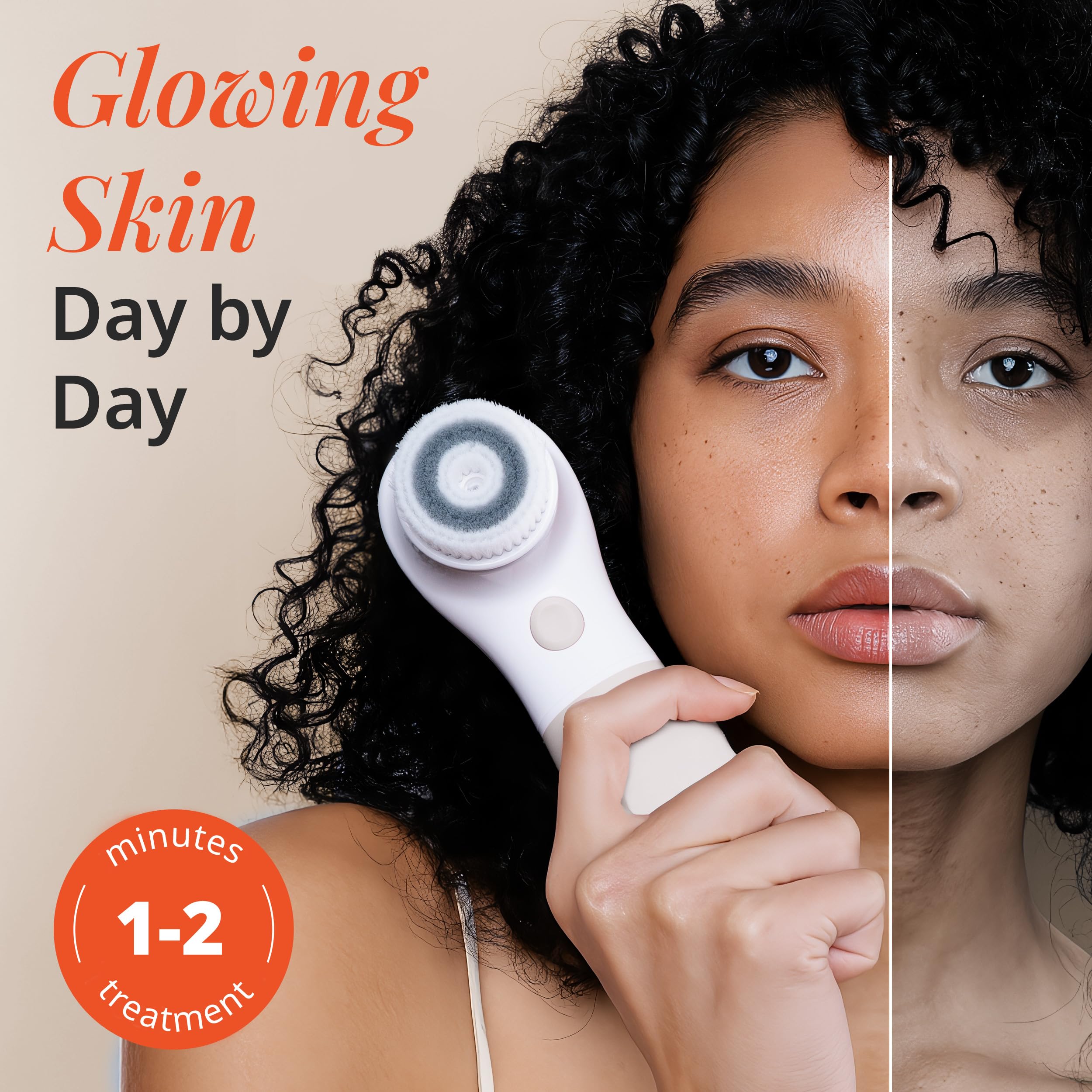 Vanity Planet Raedia body brush head for broader cleansing of the body surface.