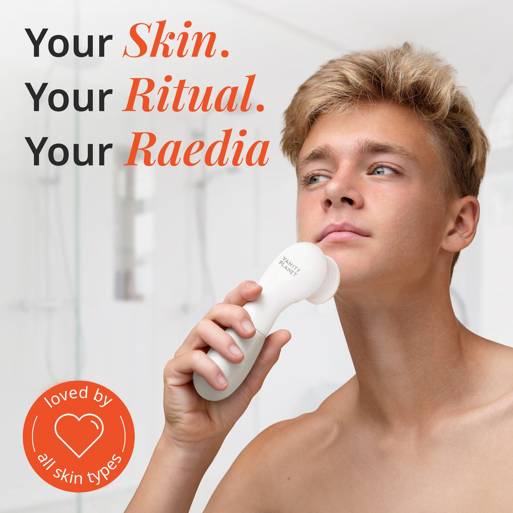 Raedia dual-speed spin showcasing customizable cleansing options for different needs.
