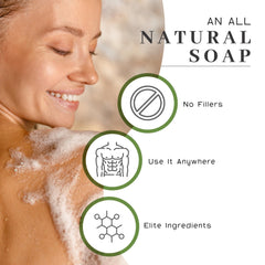 VanMan Tallow & Pine Tar Soap Bar body-lather delivers refreshing cleansing for hands and body