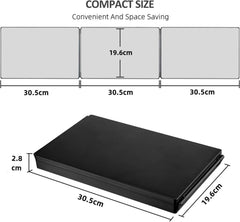 Vanmirr foldable trifold barber mirror is compact for travel