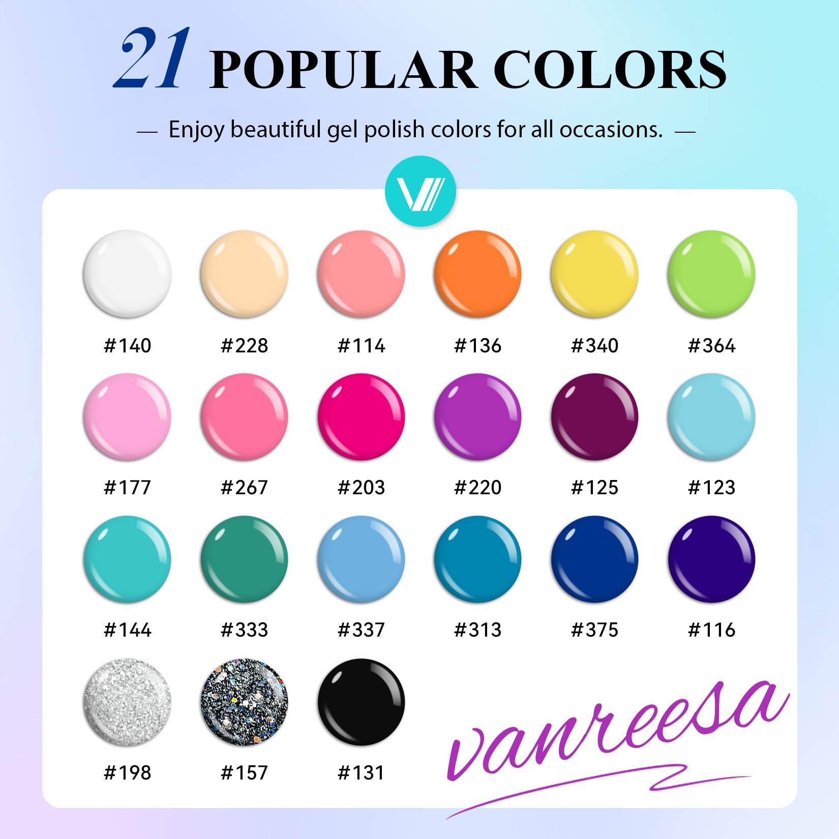 VANREESA base coat bottle for smooth, durable nail prep.