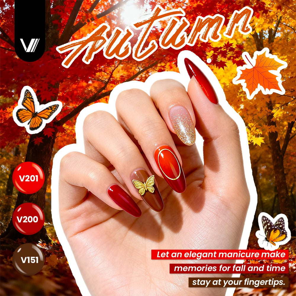 VANREESA base coat and top coats set supports long-lasting shine and smooth application.