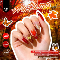 VANREESA base coat and top coats set supports long-lasting shine and smooth application.