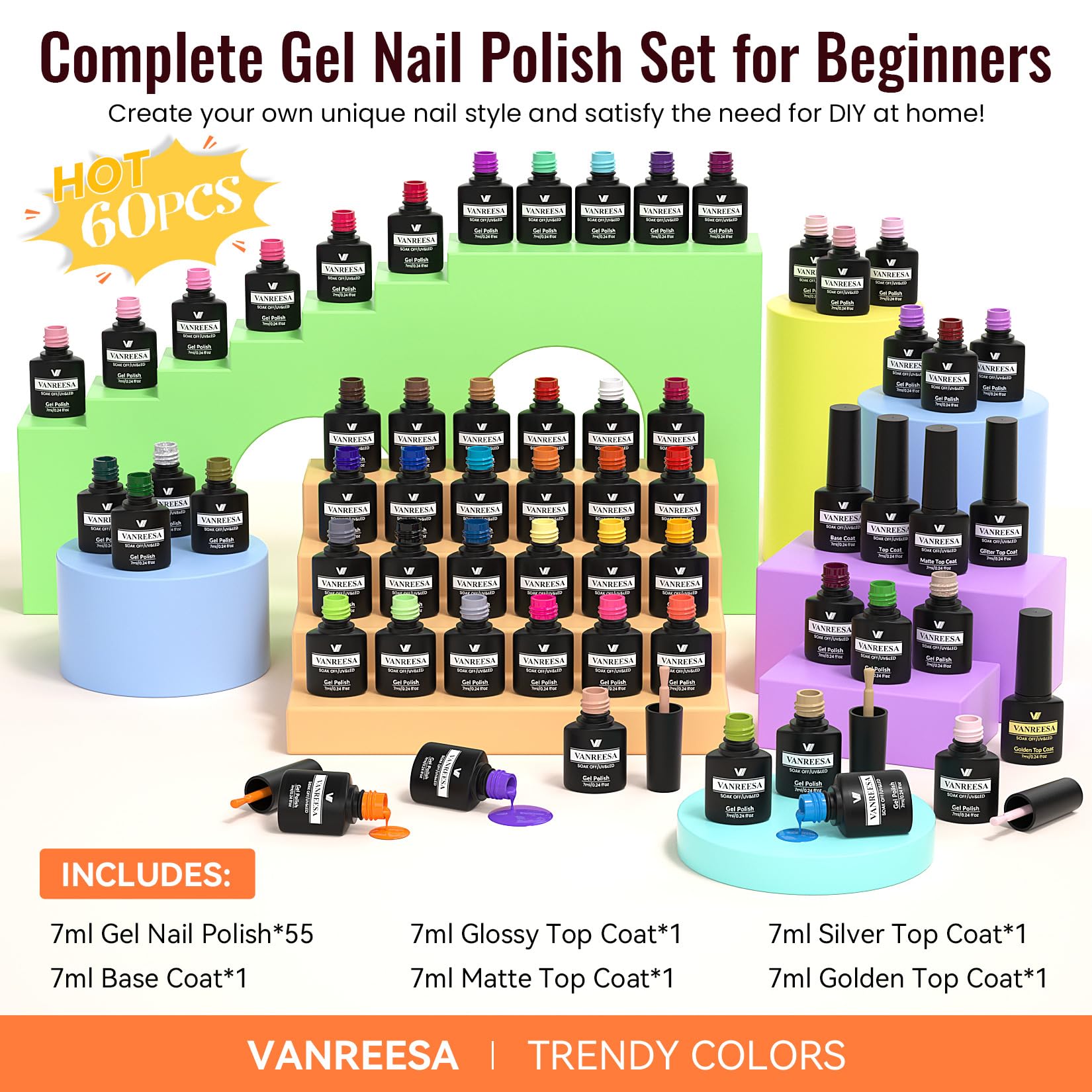 VANREESA bottle close-up highlights smooth application