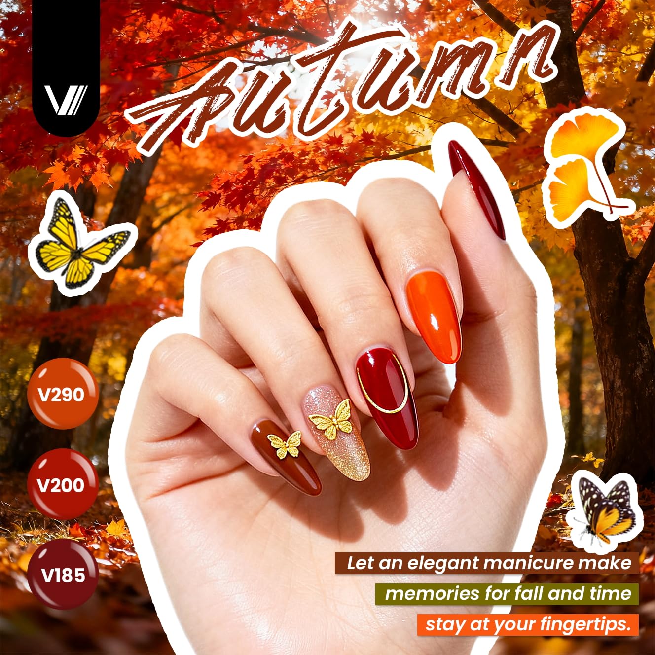 VANREESA glossy top coat bottle adds high shine
